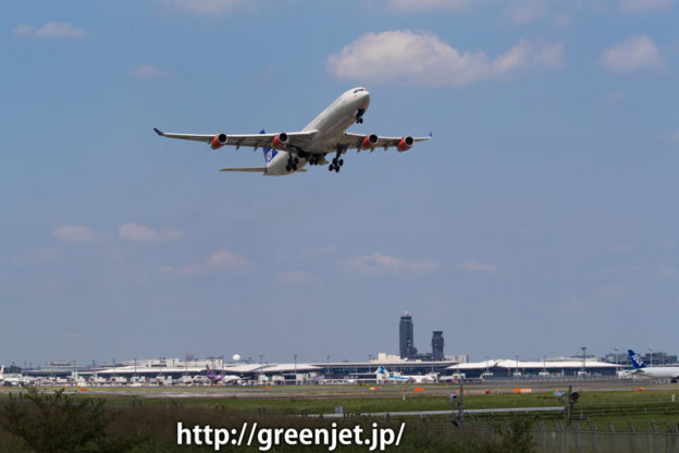成田 ひこうきの丘 スカンジナビア航空 エアバス A340