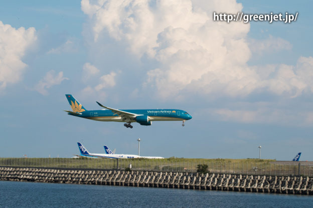 羽田 つばさ公園 ベトナム航空 エアバス A350-941XWB