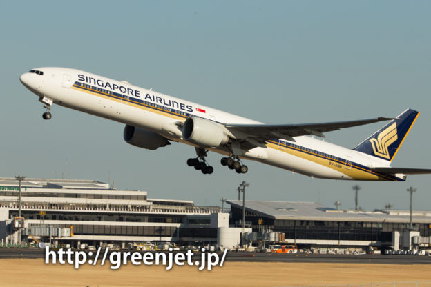 シンガポール航空のボーイング777-312/ER