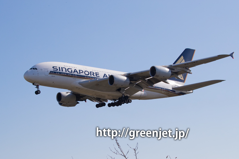 シンガポール航空のエアバスA380-841