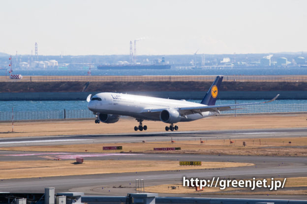 ルフトハンザドイツ航空のエアバスA350＠羽田