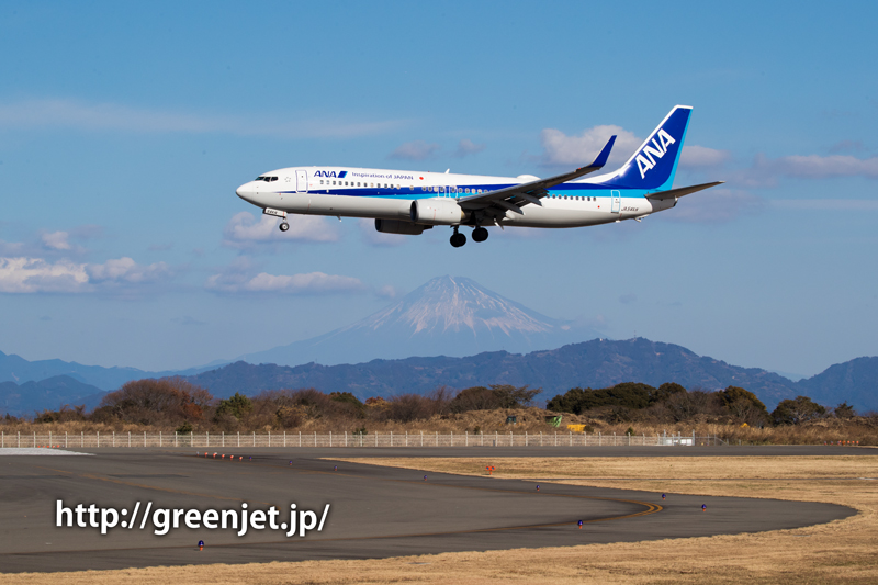 ANAのボーイング737＠富士山静岡空港