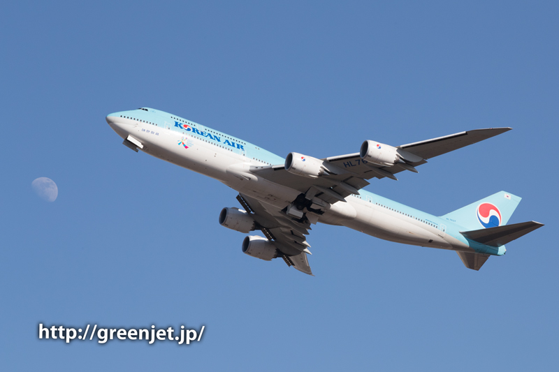 【成田の飛行機撮影スポット】奥の細道@大韓航空のジャンボ