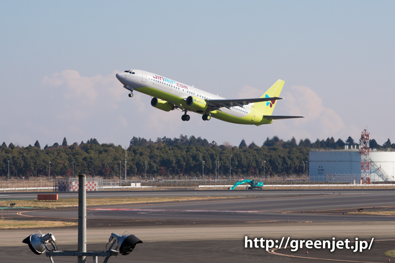 【成田の飛行機撮影スポット】十余三東雲の丘@ジンエアーのB737