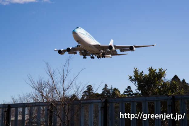 大韓航空のB747＠東峰トンネル前