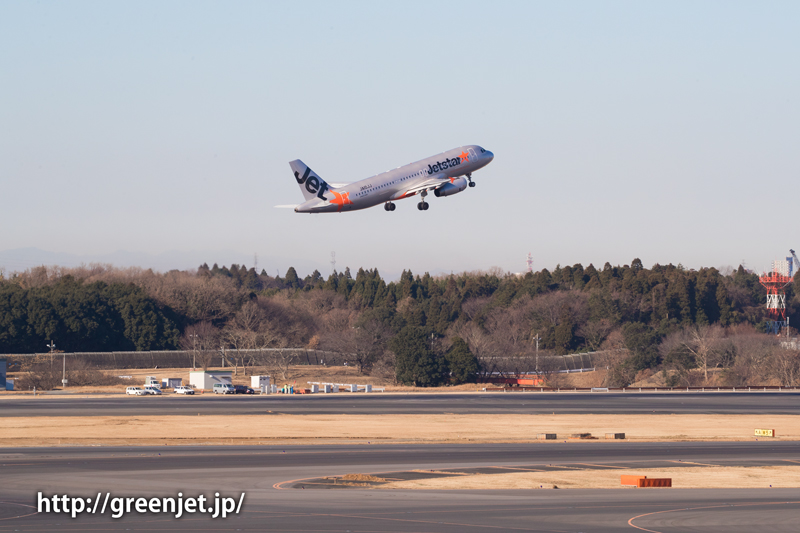【成田の飛行機撮影スポット】第一ターミナル展望デッキ@ジェットスターのA320