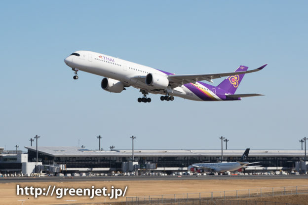 タイ航空のエアバスA350＠奥の細道