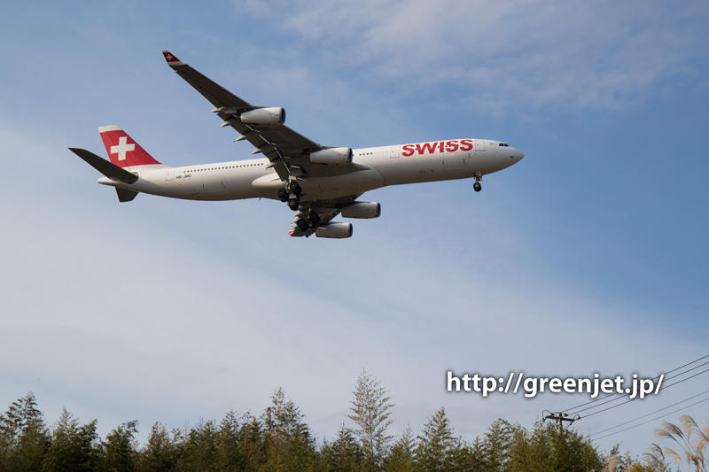 スイス航空のエアバスA340-313X