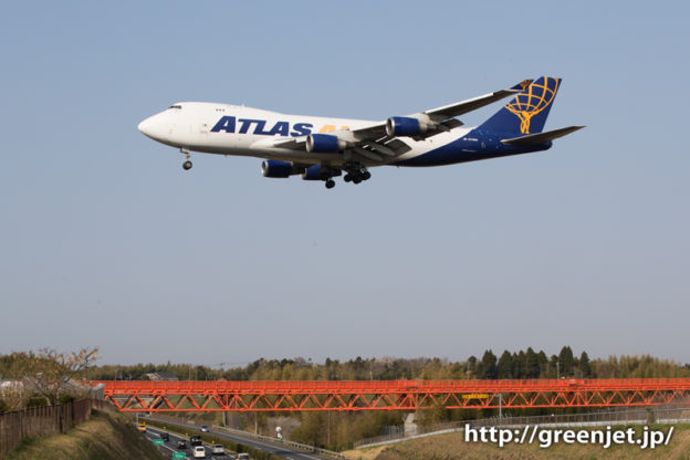 アトラスのエアカーゴ/B747/ジャンボ＠第三四本木橋