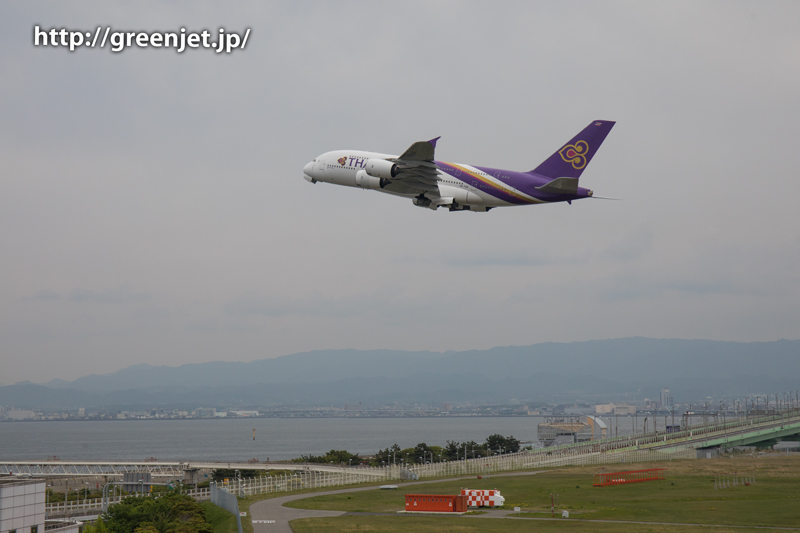 タイ国際航空のエアバスA380＠関空