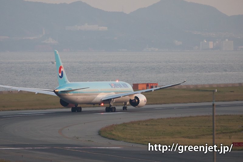 大韓航空のB787-9 DREAMLINER＠関空