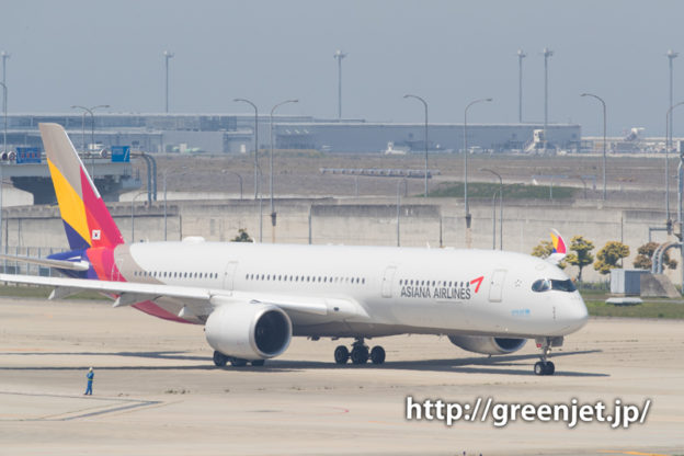 アシアナ航空のエアバスA350＠関空