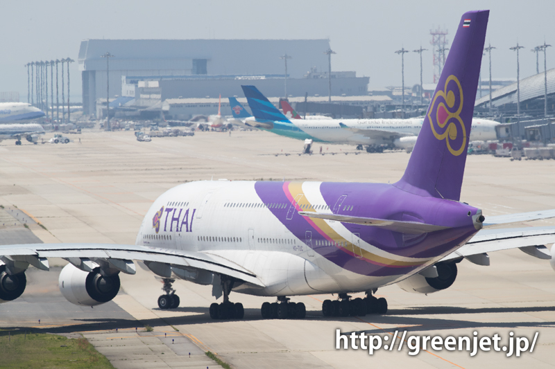 タイ国際航空のエアバスA380＠関空