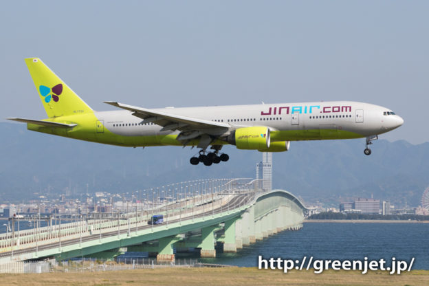 ジンエアーのトリプルセブン（B777）＠関空