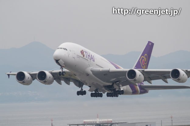 タイ国際航空のエアバスA380＠関空