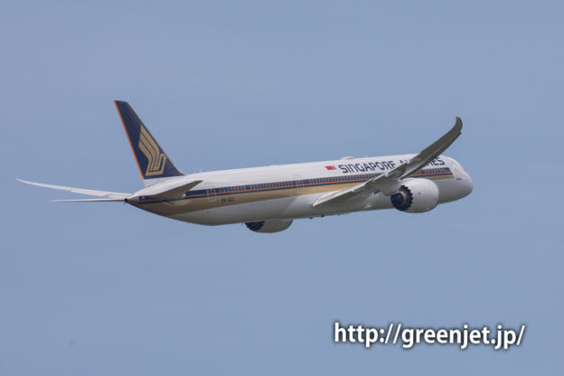 シンガポール航空のB787-10＠成田