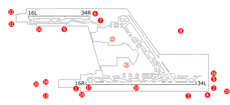 成田空港の撮影スポット地図