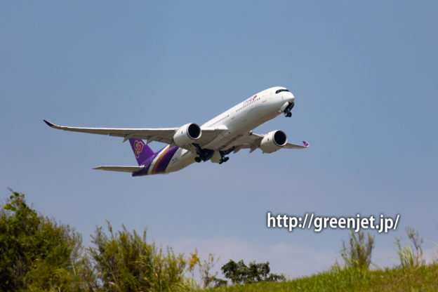 タイ国際航空のエアバスA350＠さくらの丘