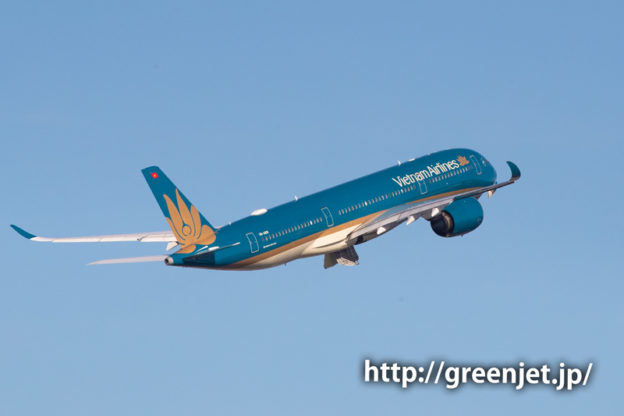 ベトナム航空のエアバスA350＠羽田空港国際ターミナル