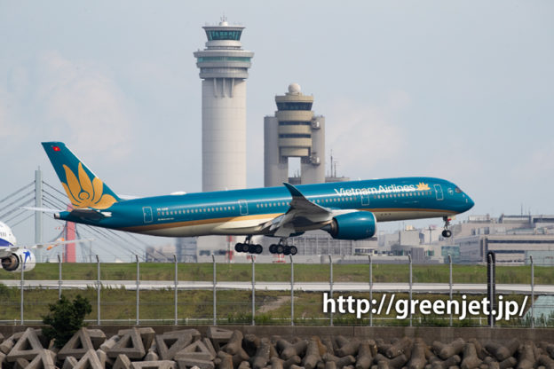 ベトナム航空のエアバスA350＠つばさ公園