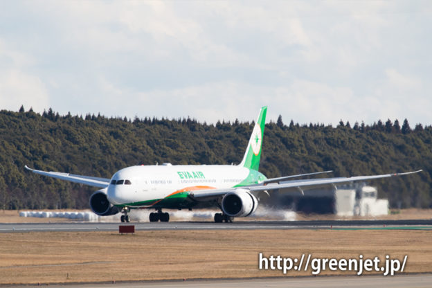 エバー航空のB787＠十余三東雲の丘