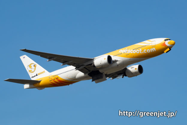 ノックスクートのB777の離陸をさくらの丘で捉える！