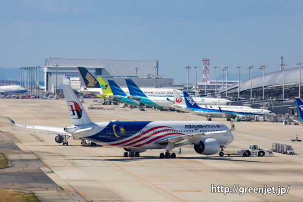 マレーシア航空のエアバスA350＠関空