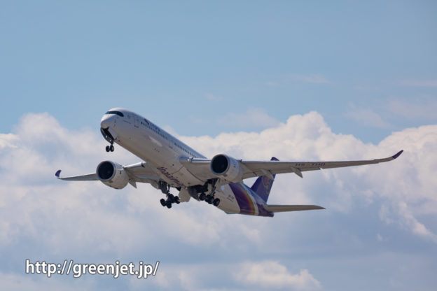 関空で撮るタイのA350･･･美しすぎる