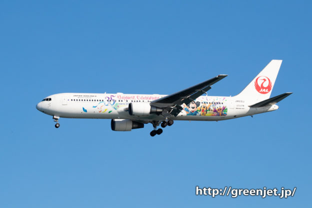 JAL～ディズニー感満載ジェットが美しい