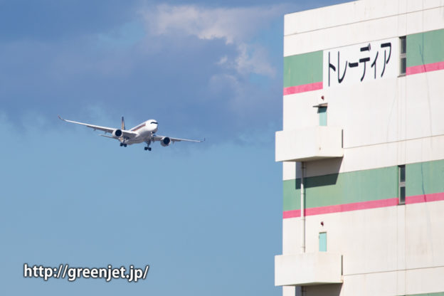 シンガポールのエアバスA350は何処で撮っても最高です！