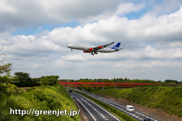 SASのエアバスA340～第三四本木橋～