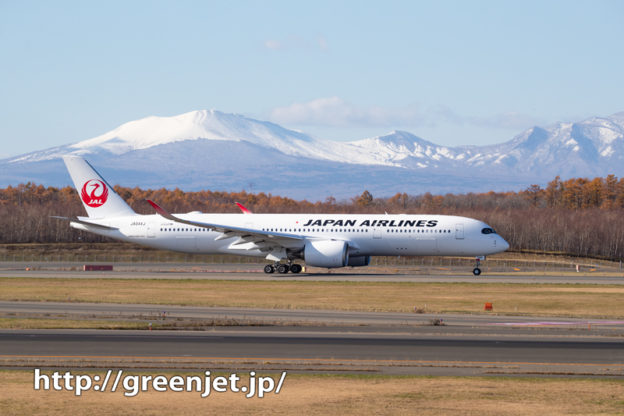 新千歳で撮ったJALのエアバスA350！