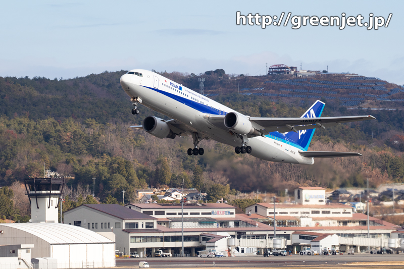 【岡山の飛行機撮影ポイント】RWY07南側の丘