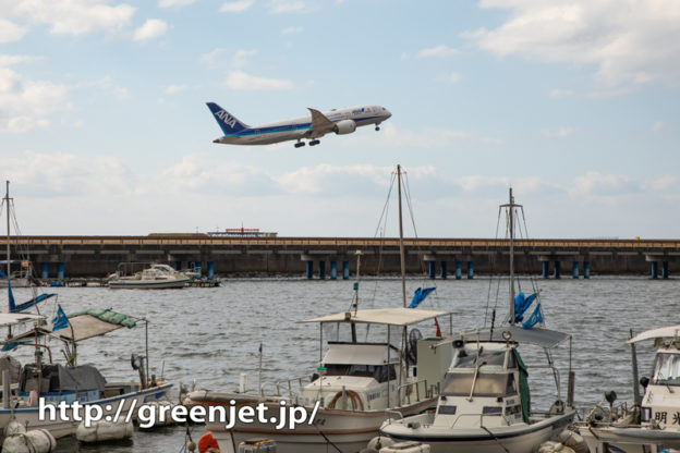 【松山の飛行機撮影ポイント】帝人北地区前の河口