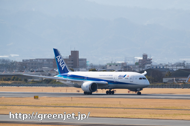松山空港の展望デッキ～順光で撮る飛行機