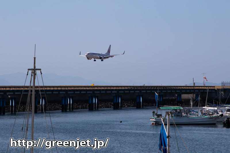 漁港と飛行機＠こういうの良いね～松山