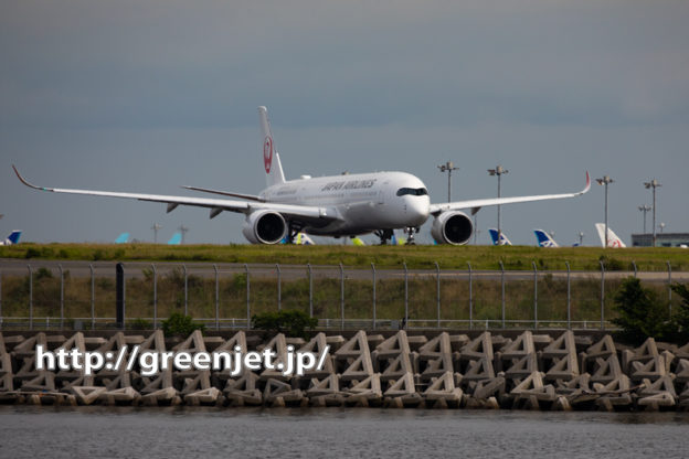 飛行機～つばさ公園でA350の離陸を狙う