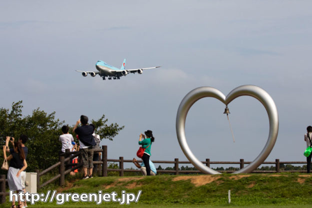 飛行機～奇跡のハートモニュメントクリアー