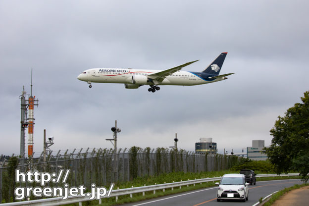 アエロメヒコのB787をここで捉える奇跡