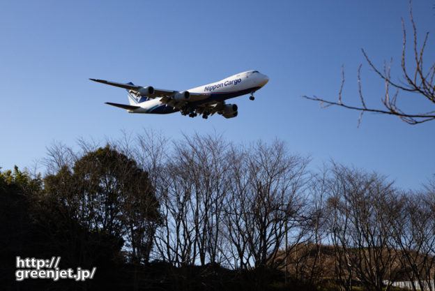 成田で飛行機～国産ジャンボが上空を飛ぶ