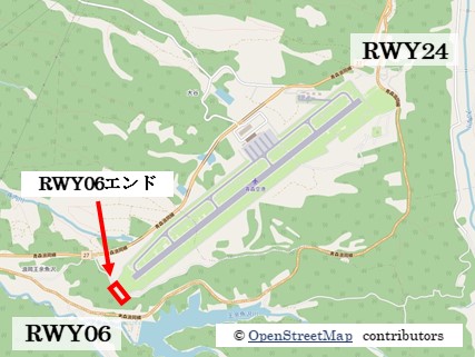 【青森の飛行機撮影ポイント】RWY06エンド