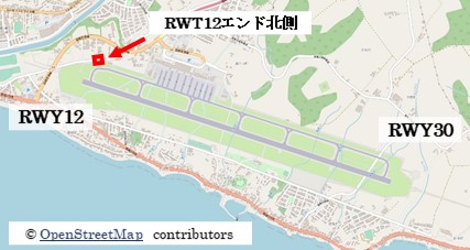 【函館の飛行機撮影ポイント】RWY12エンド北側