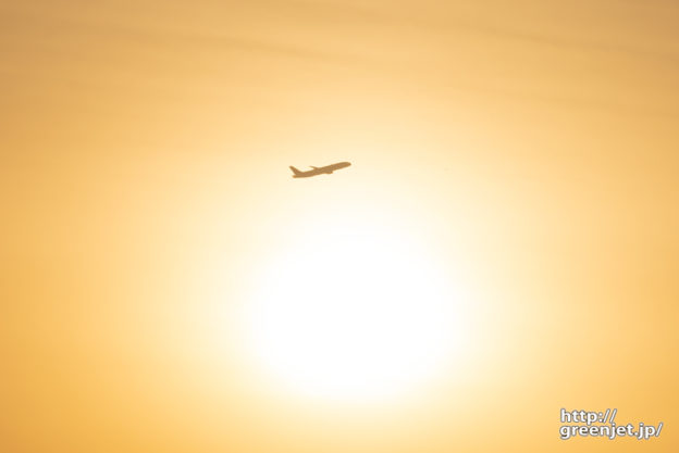 羽田で飛行機～光の国に飛び込む飛行機