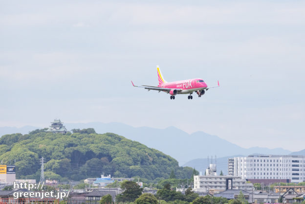 名古屋で飛行機～お城と飛行機