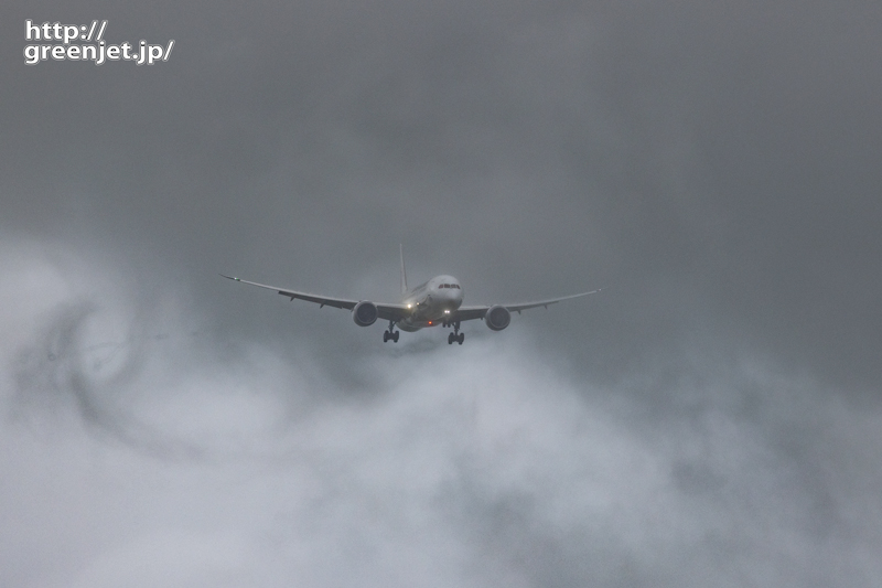 成田で飛行機～霧の中から飛び出すぜぃ！