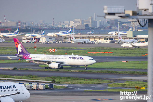 羽田で飛行機～羽田でも美しいハワイアン