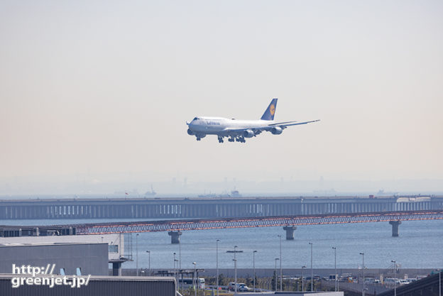 羽田で飛行機～ルフトジャンボを西側で狙う