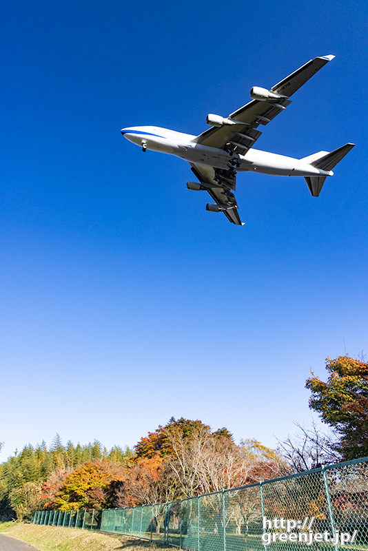 成田で飛行機～紅葉とチャイナエアジャンボ