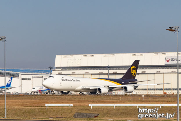 成田で飛行機～UPSジャンボが格好いい