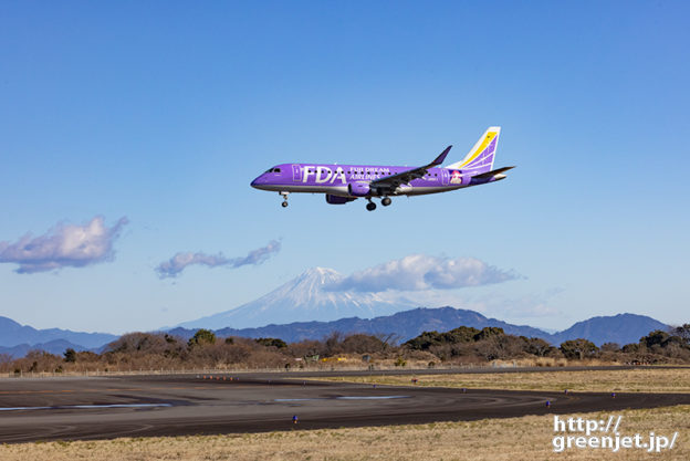 静岡で飛行機～バイオレットFDAと富士